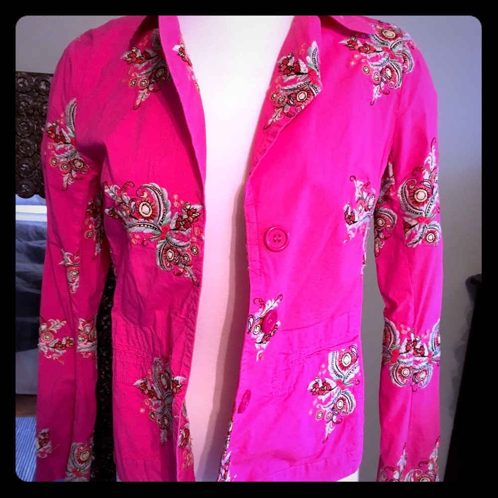 Johnny Was embroidered blazer